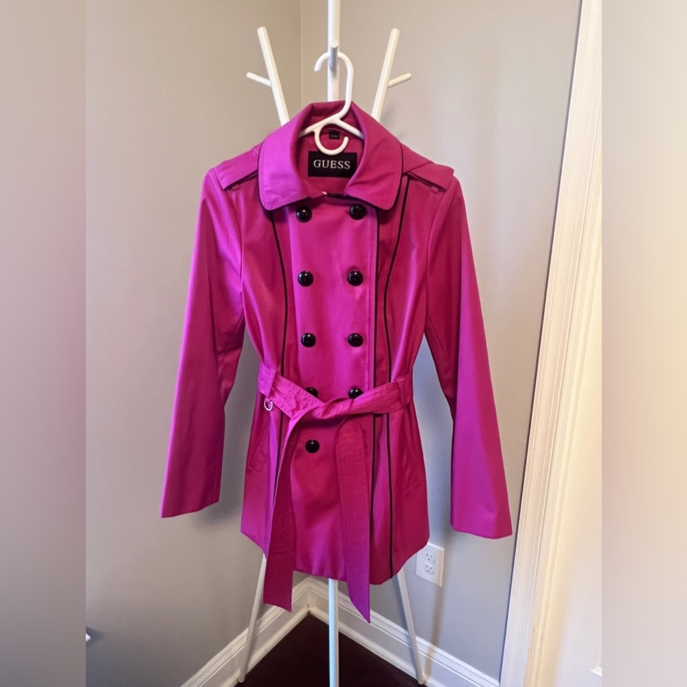 Pink Guess Trench Coat